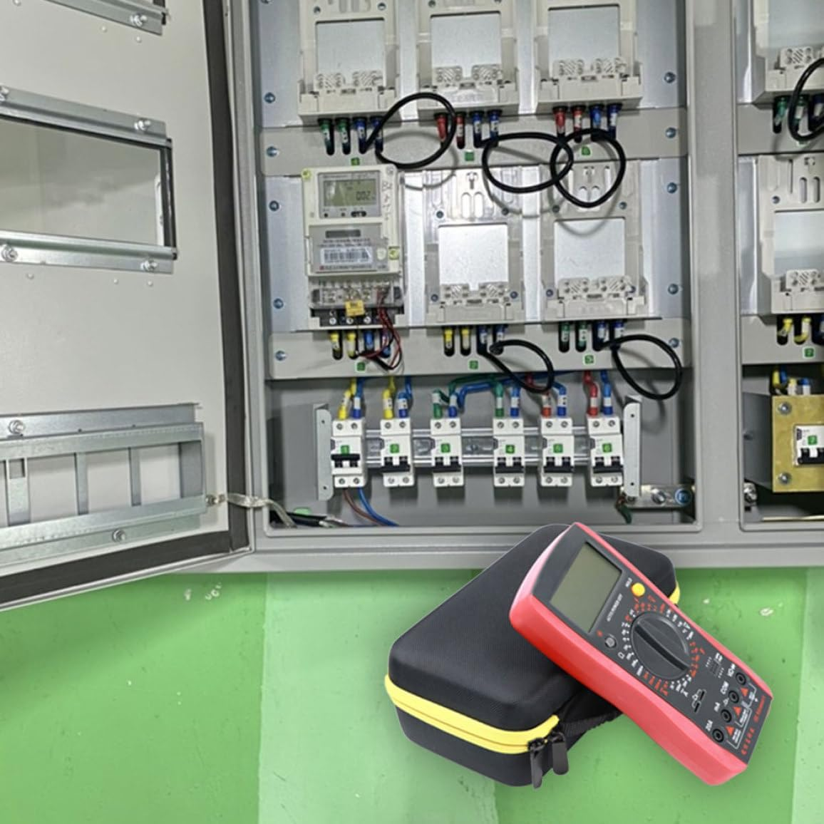 Multimeter Carrying Case Digital Voltmeter Protective Travel Storage Bag Hard Holder Case Multimeter Storage Bag image number 3