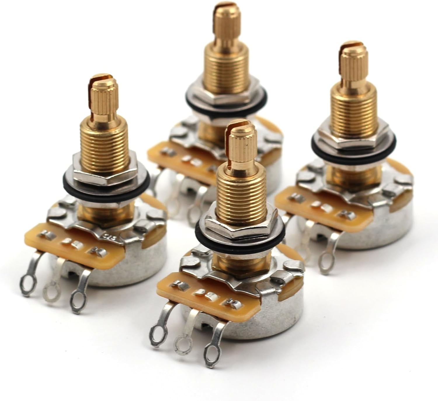 CTS TAOT CUSTOM 525K LONG Shaft Potentiometers - 5% Tolerance (All Pots Meter 500K-550K) - Set of 4 (4X) image number 3
