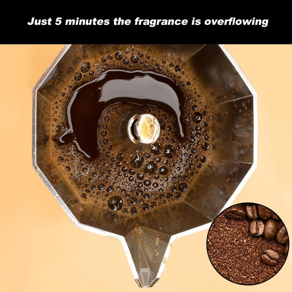 Mornest Aluminium Electric Moka Pot Coffee Maker, Electric Espresso Maker Auto Shutoff, Italian Classic, 360 Degree Rotating Base, 3/6 Cups (150/300Ml), Red/White/Black/Blue/Silver (Black, 6 Cups) image number 2