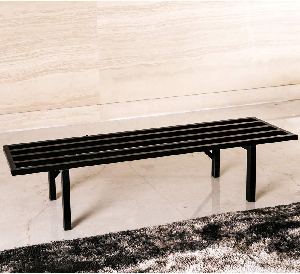 Zhongma One Tier Metal Plant Stand (35.43 L X 8.66 W X 7.9 H) Heavy Duty Plant Holder for Home, Window,Garden, Plant Lovers, Display Stand image number 1