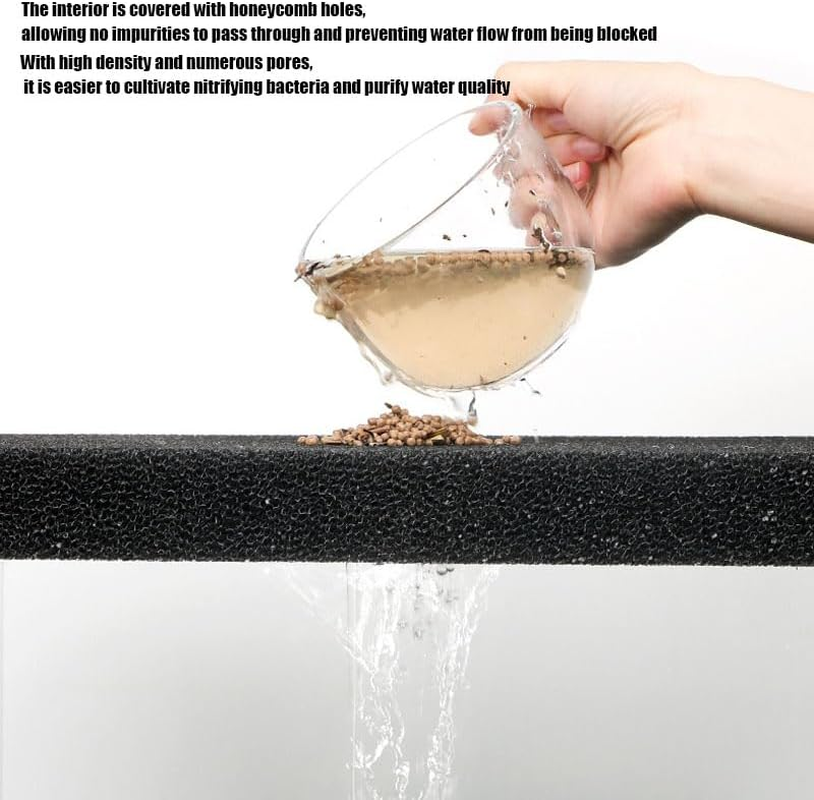 WADY 1 Piece Filter Foam Sponges,20X30X2Cm Bio Sponge Filter Media Pad for Aquarium & Fish Tank, Cut-To-Size Foam for Optimal Filtration image number 4