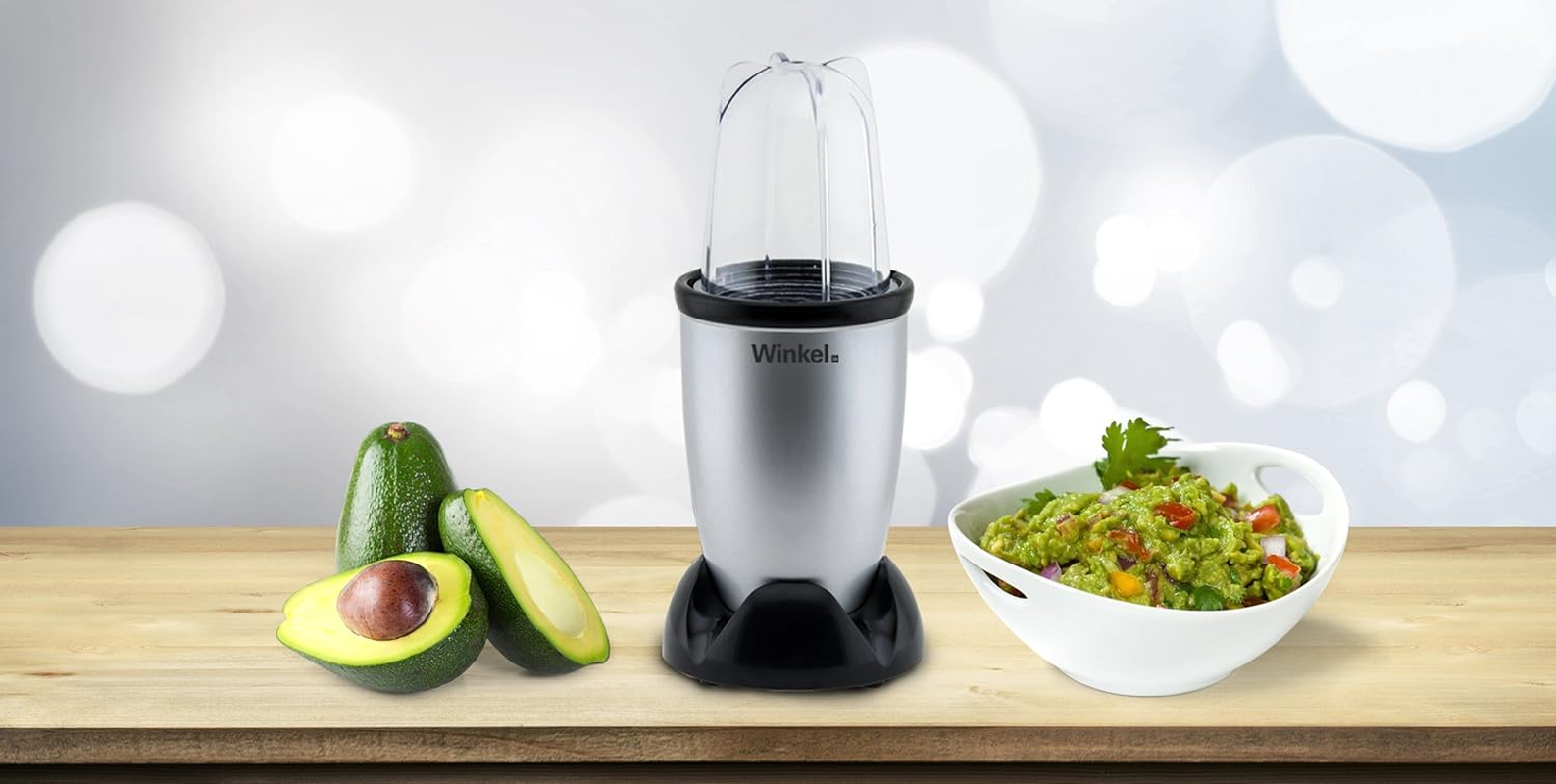 Winkel KBL20 Kitchen Bullet Food Processor / 8 Functions/Stainless Steel Blades image number 5