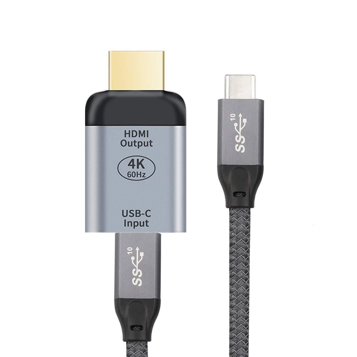 Xiwai 10Gbps 100W Cable USB-C Type C Female Source to HDMI Sink HDTV Adapter 4K 60Hz 1080P for Tablet & Phone & Laptop