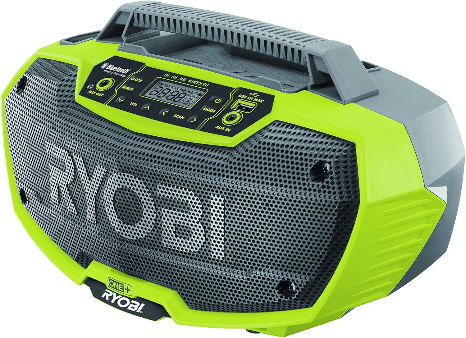 Ryobi R18RH-0 18V ONE+ Cordless Radio (Body Only),Hyper Green image number 1