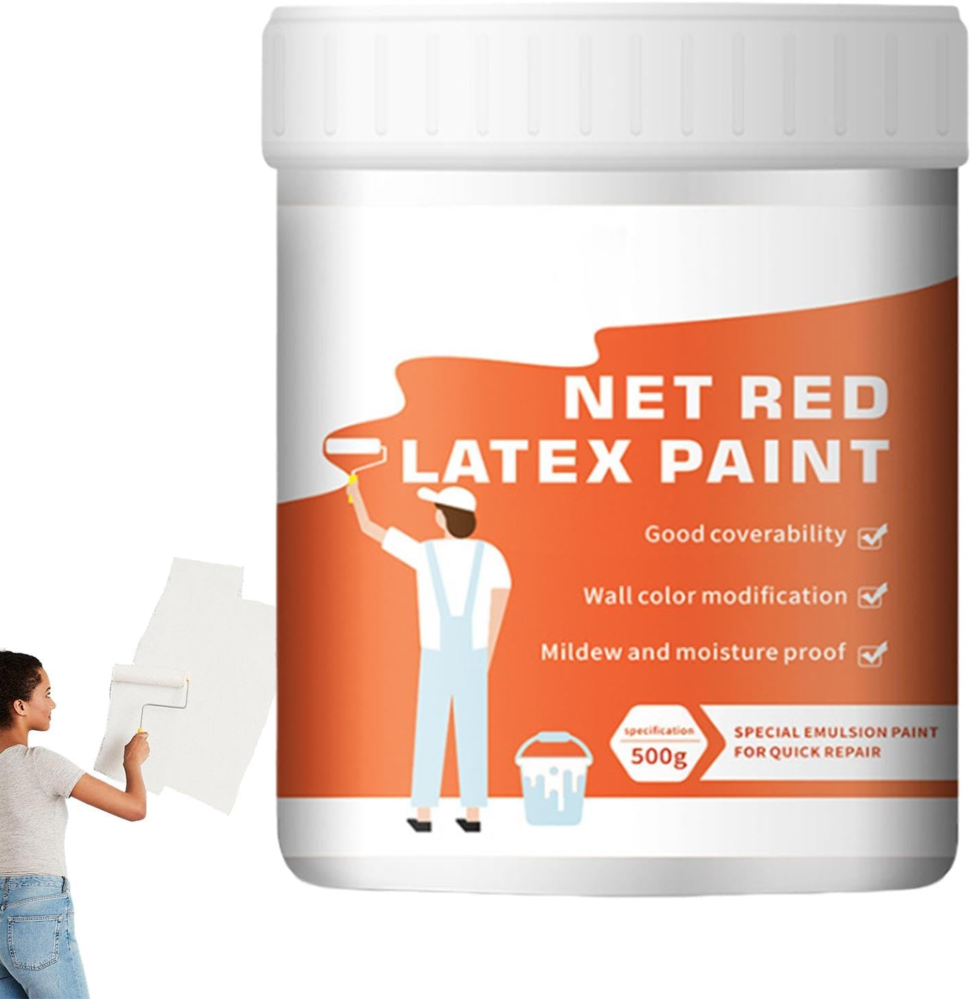 Spackle Wall Repair Kit - Wall Primer with Scraper - Odorless Safe Wall Paint with Scraper for Creak Damage, Repair Nail Holes, Cracks and Peeling