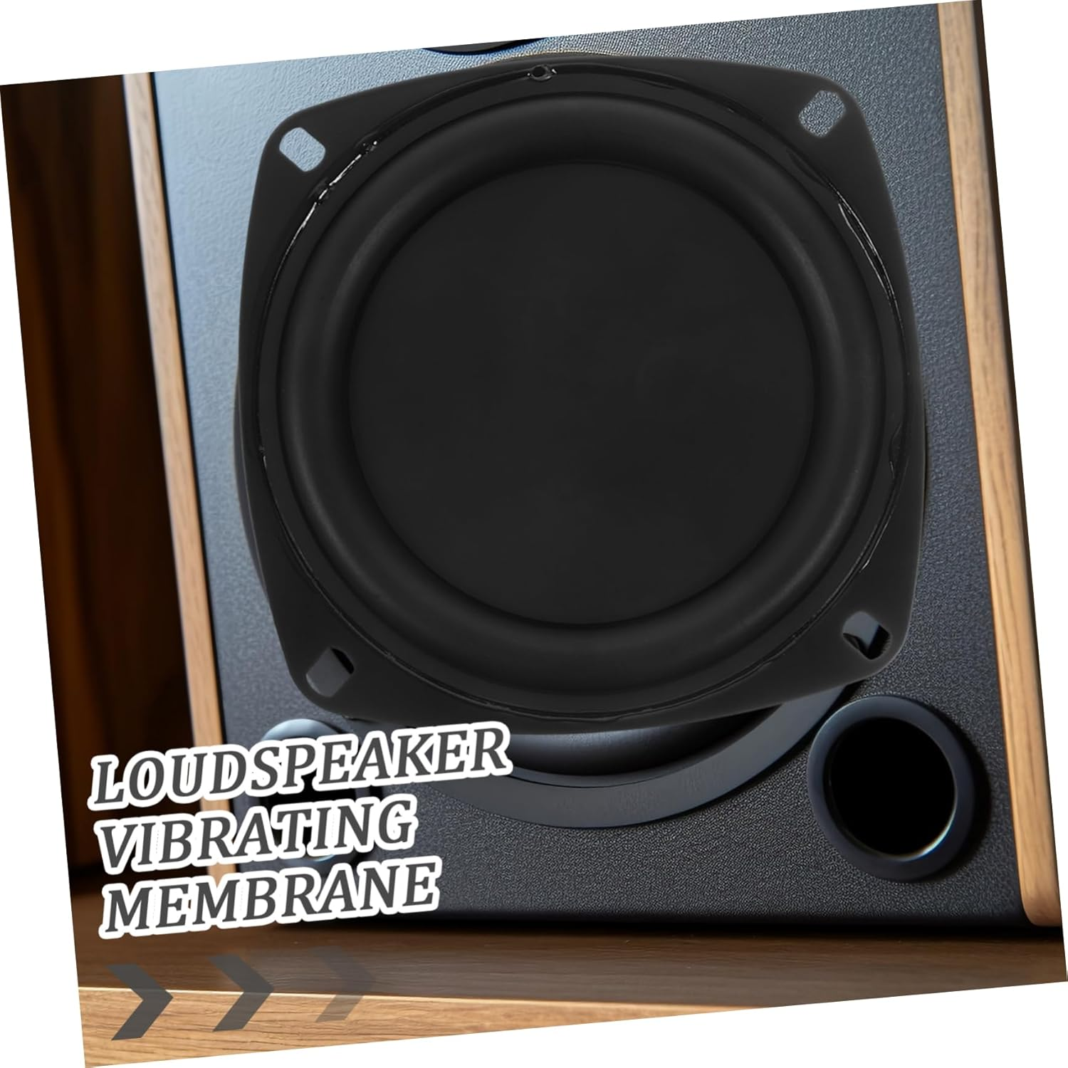 TIDTALEO 2PCS Loudspeaker Vibrating Membrane with Plastic Frame and Bass Diaphragm Plate for Woofer Replacement Enhanced Low Frequency Sound for Home and Mobile Audio image number 3