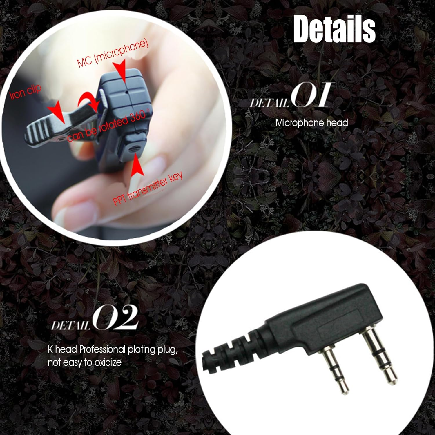 Microphone Covert Acoustic Tube, Earpiece Headset Acoustic Tube Replacement, Versatile Microphone Headphones Accessories Earbuds Audio Parts for Family Teen Friends Enthusiasts image number 2