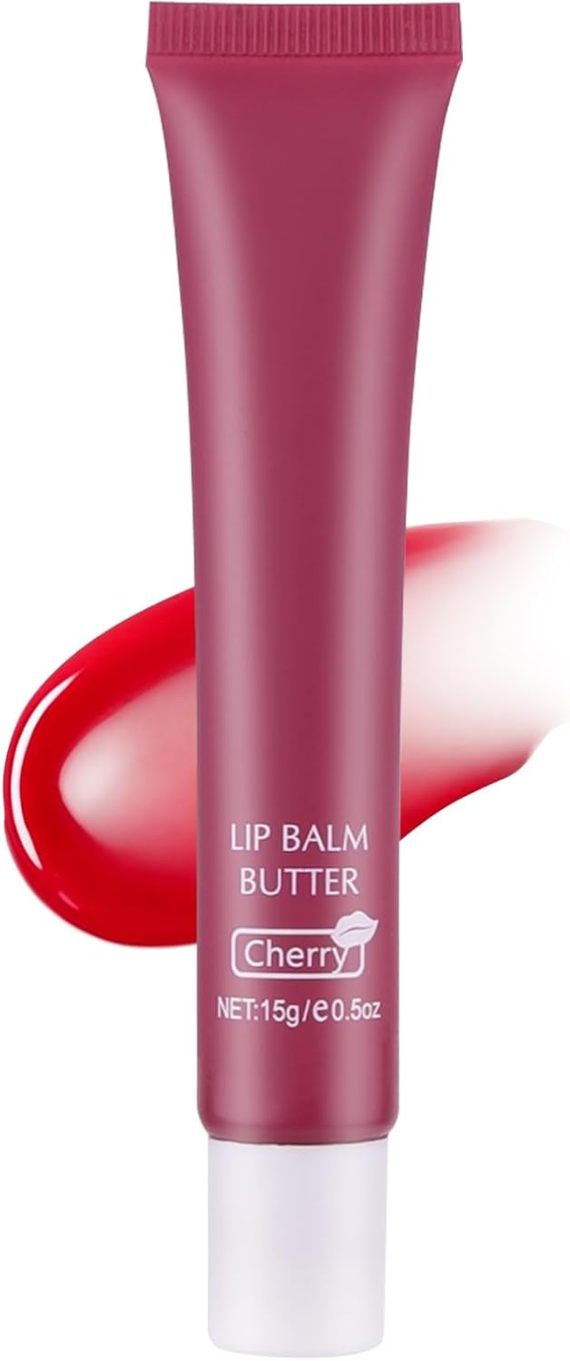 VRAIKO 2-In-1 Silky Lip Butter Balm & Lip Gloss, Hydration with Shea & Olive Oil Blend, Non-Sticky Moisture for Chapped Lips, Natural Ingredients (Cherry)