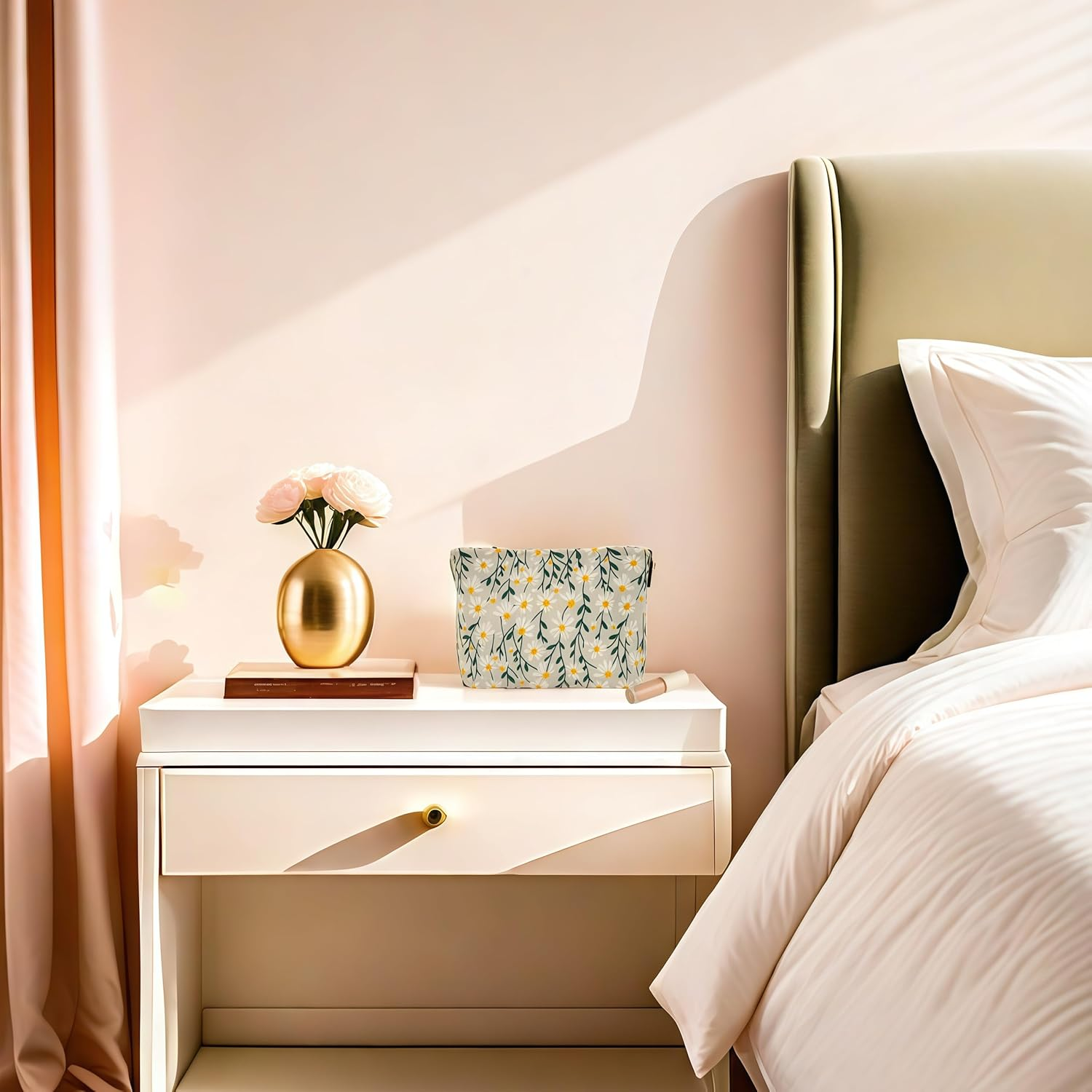 ALLYMAGIC Cosmetic Bag Small Make-Up Cosmetic Bag Multifunctional Bag Women Girls Makeup Bag Organiser for Travel Gift E25-XHHZB image number 2