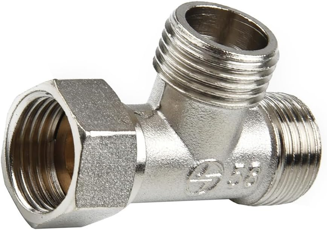 1Pc T-Adapter 3 Ways Valve for Diverter Bath Toilet Bidet Sprayer Shower Head