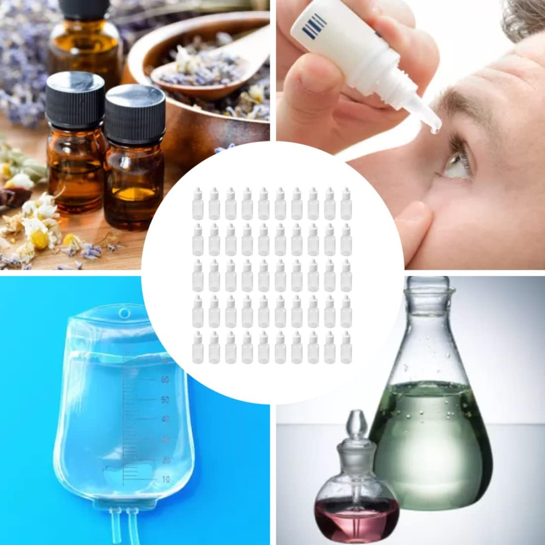 Squeezable Dropper Bottle 20Ml Plastic Empty Liquid Dropper Essential Oil Container 50PCS Empty Liquid image number 6
