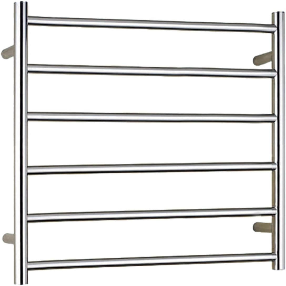Viviendo Polished Premium Stainless Steel Electric Heated Towel Rack - 9 Bar 106Cm Chrome