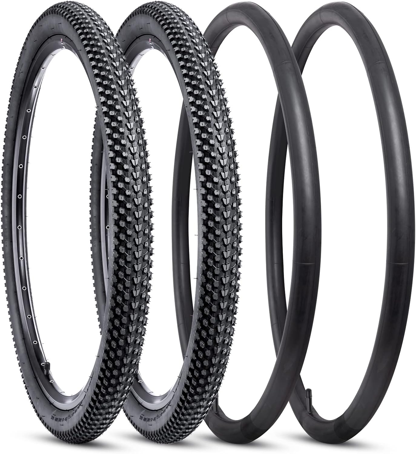 Yunscm 2 Pcs,24X1.95 Bike Tires,24X1.95 Bike Tyres,24X1.95 Bicycle Tires,24X1.95 Bike Tyre + Bike Inner Tube Schrader Valve 32Mm + Tire Lever,Mountain Bike Tire 24X1.95,Mtb Tire 24X1.95,Y-026 image number 6