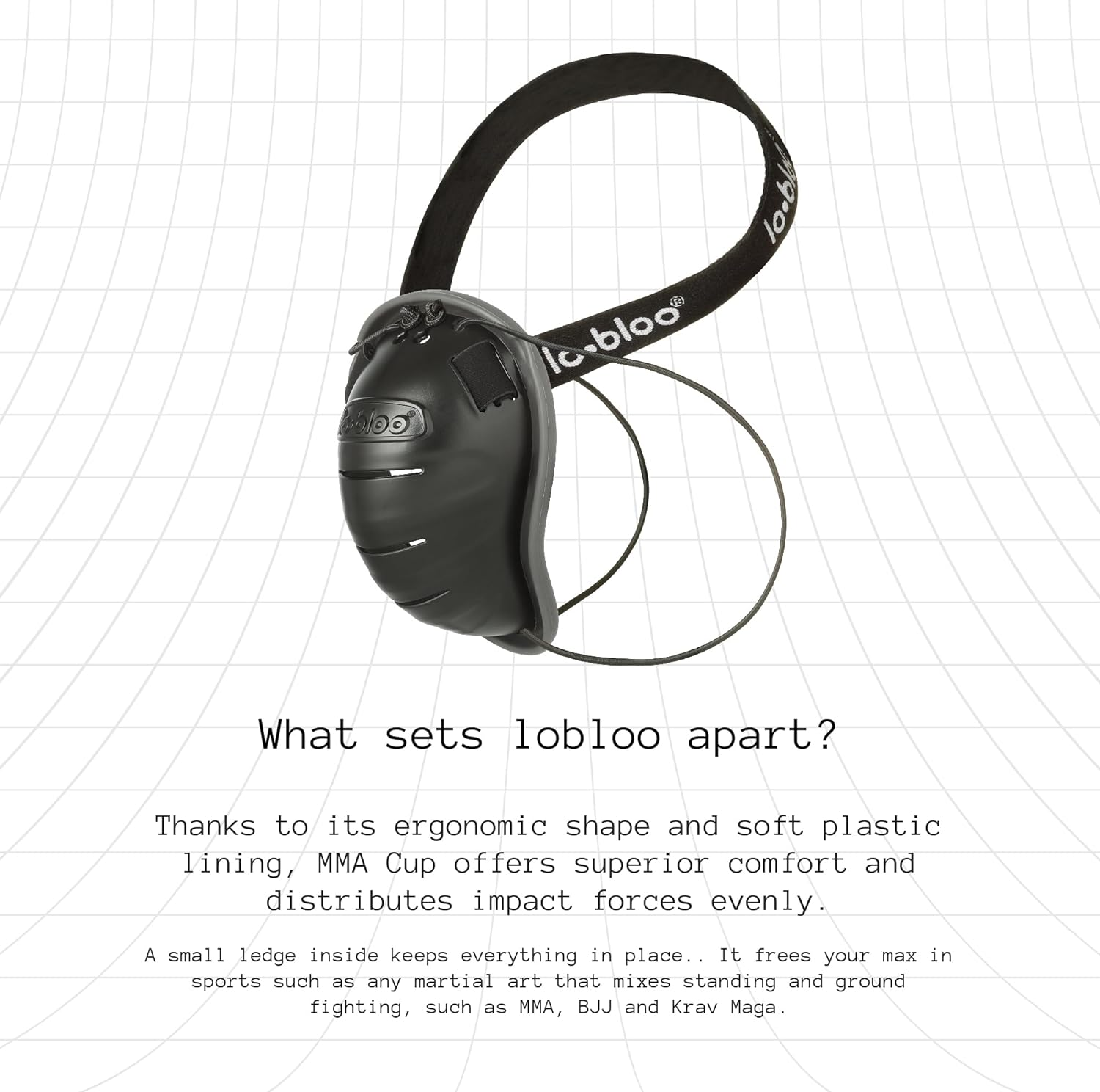 Lobloo MMA Cup Patented Athletic Groin Cup for Martial Arts Mixing Standing and Ground Fighting image number 4