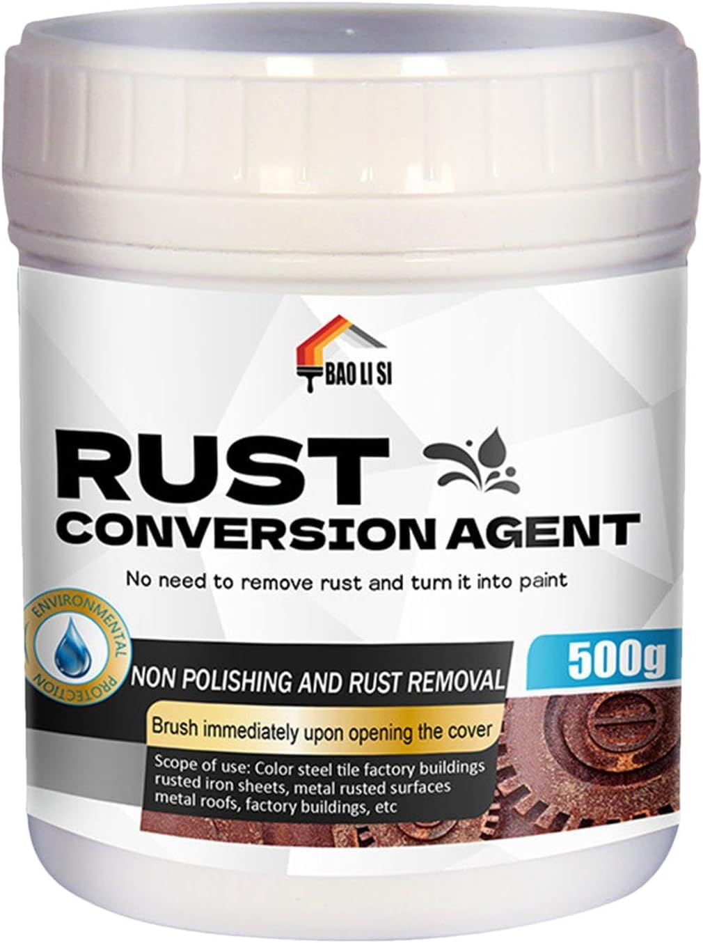Rust Converter for Metal | 500Ml Rust Converter Metal Primer | Highly Effective Water-Based Rust Converter for Metal, Football Goal, Tractor, Grille, Door, Car, image number 2