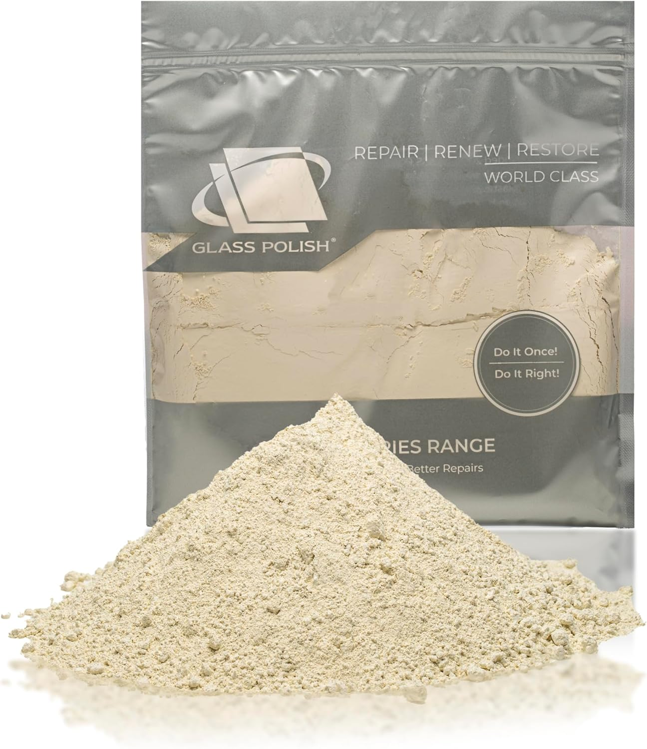 Glass Polish PRO (1Kg) Cerium Oxide, Fine-Grade Glass Polishing Powder, Refined Formula, TREO 95%, 2.5 Microns, White &ndash; GP90005 image number 6