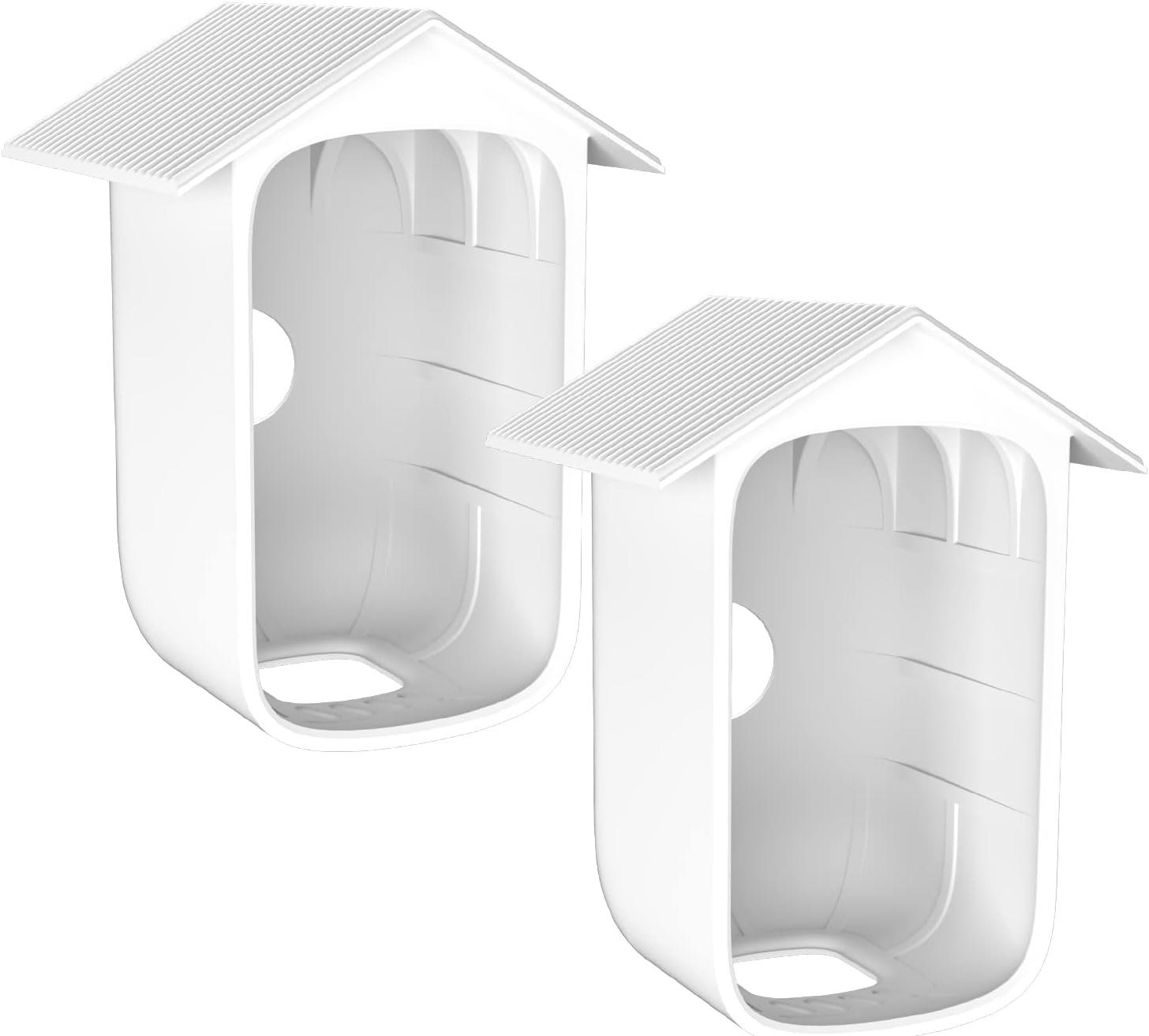 HOLACA Silicone Housing Skin for Eufycam 3C (S300) Wireless Home Security System-2Pack (White)