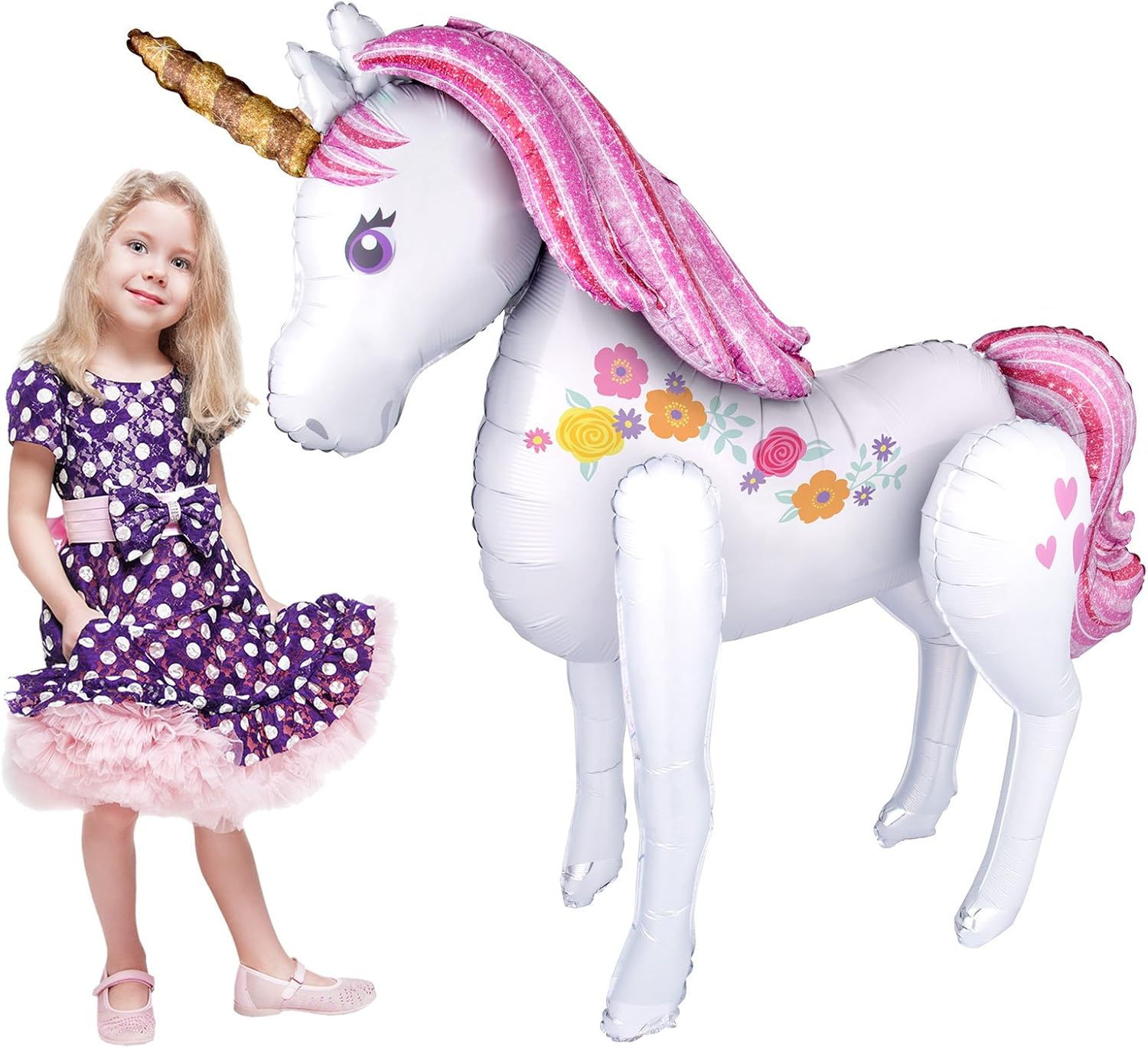 Supershape Magical Unicorn Foil Balloon image number 3