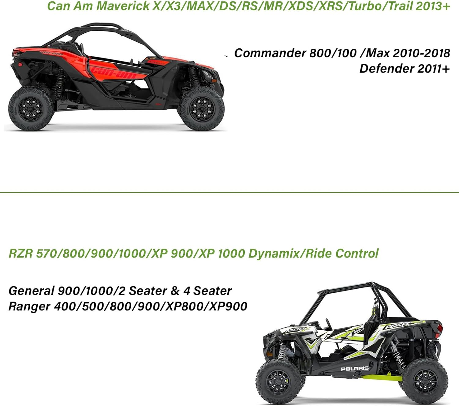 2-Pack Seat Belt Bypass for Polaris RZR RS1 Ranger 570-1000 XP General Harness Override for Can-Am Defender Commander 1000 Maverick X3 Accessories image number 4