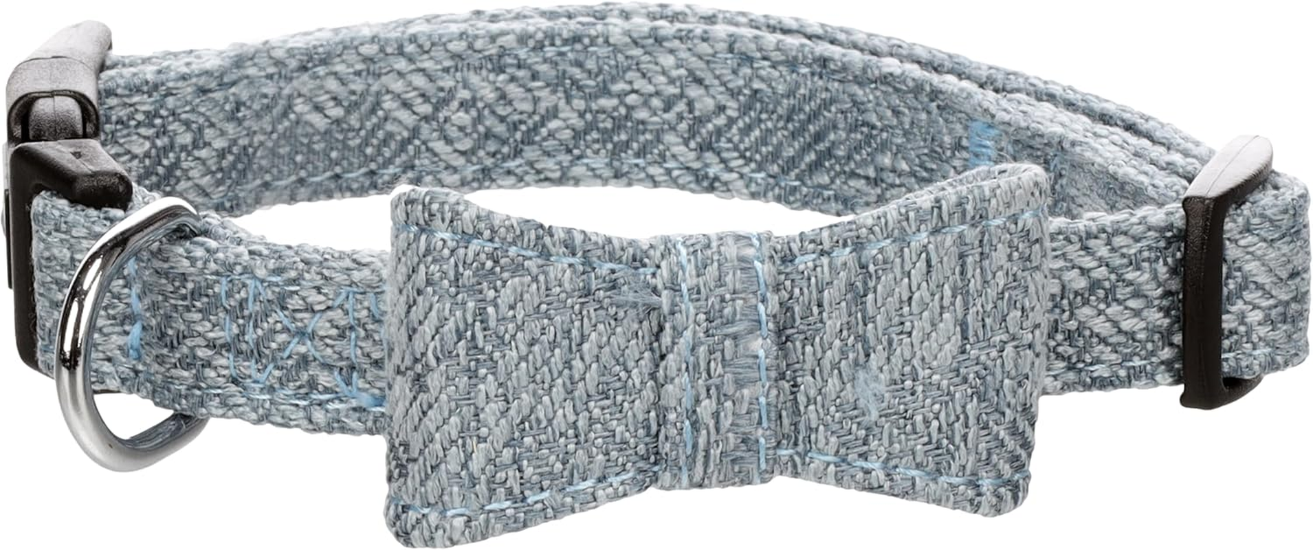 Flamingo Dog Collar with Bow Nelson Blue XS 25-40 Cm 15 Mm