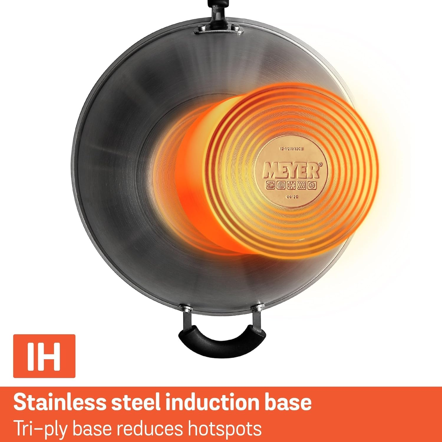 Meyer Centennial Stainless Steel 30Cm Covered Stirfry Pan, Induction Compatible, Dishwasher & Oven Safe, Tri-Ply Base, Fast Heating, Scratch Resistant, Silver image number 6