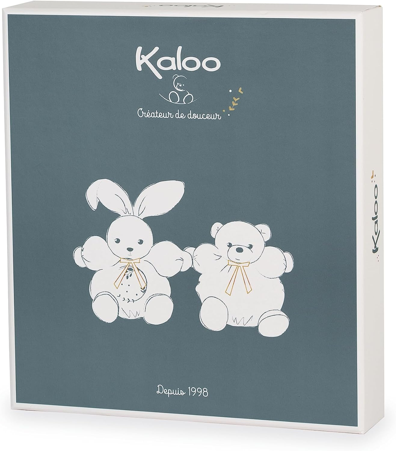 Kaloo K969957 Perle-Hug Comforter Mouse-Cream-20 Cm, Cream
