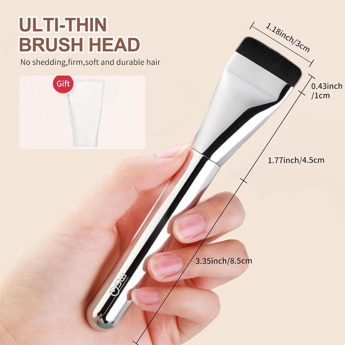 GGUFAY 2 Pieces Foundation Brushes Makeup Concealer Brush Women Liquid Foundation Powder Brush Makeup Brush Women Girls Beauty Gift