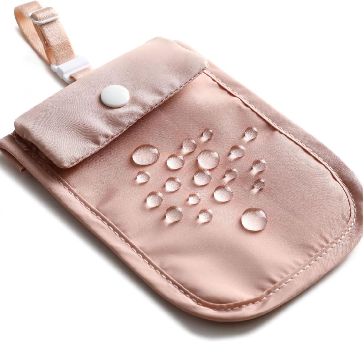 Bra Wallet Women Travel, Secret Stash Pocket with Adjustable Elastic Strap, Flap Small Storage Bag Outdoor Travel Lightweight Coin Purse Key Bags for Most Bra Sizes