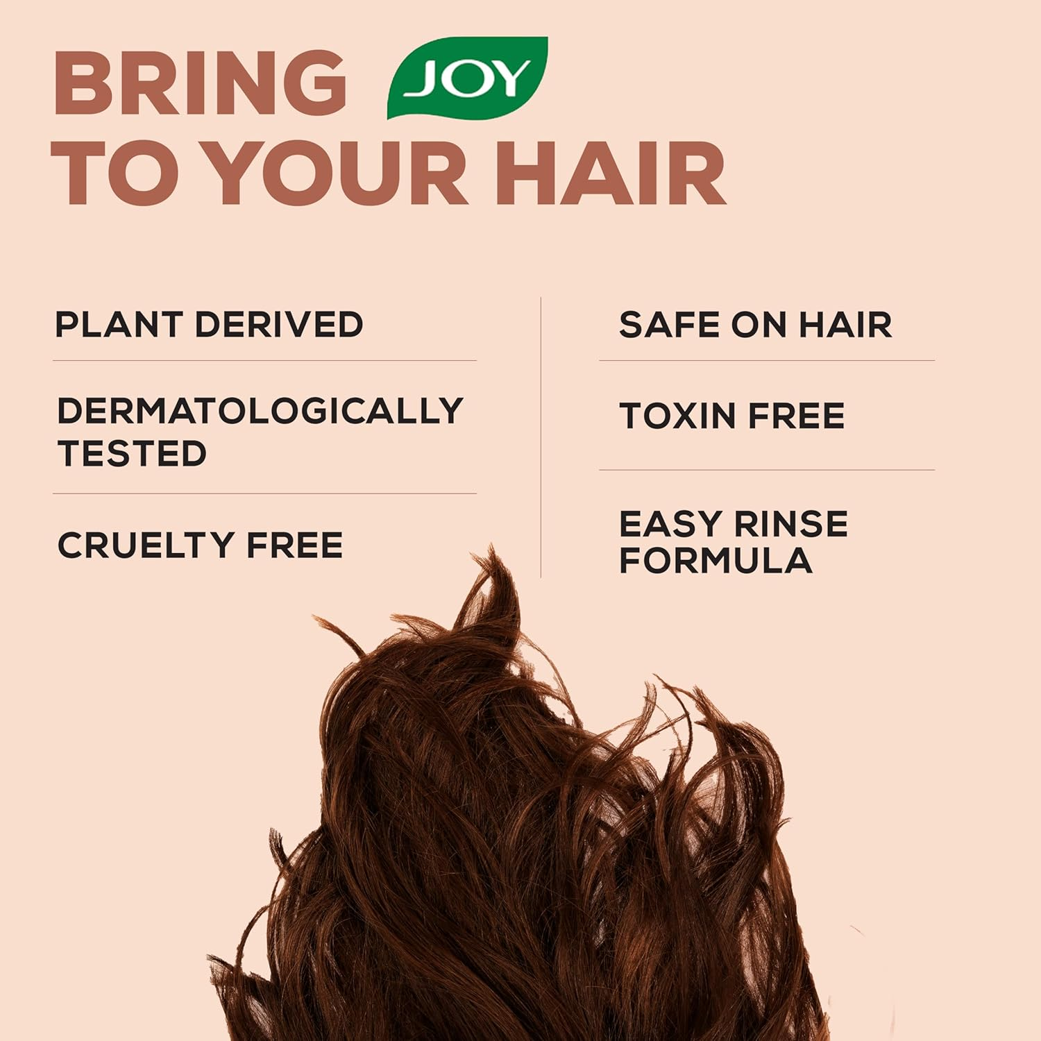 Joy Hair Fruits Long & Silky Conditioning Shampoo Enriched with Apricot & Peach, 650 Ml image number 1