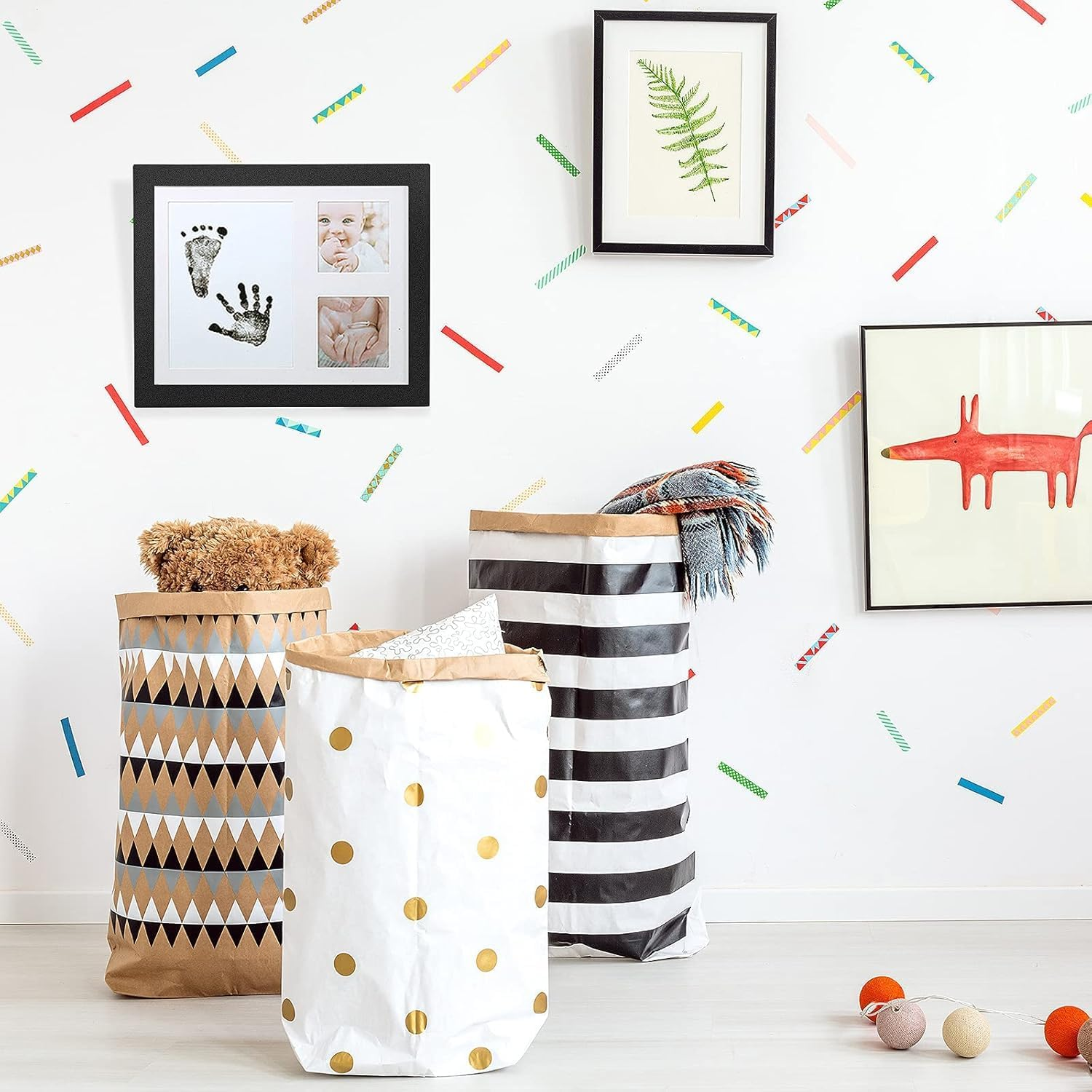 Baby Footprint Handprint Pet Paw Print Kit with 4 Ink Pads and 8 Imprint Cards,Inkless Hand and Footprint Kit,Footprint and Handprint Pet Paw Print Ink Kits image number 2