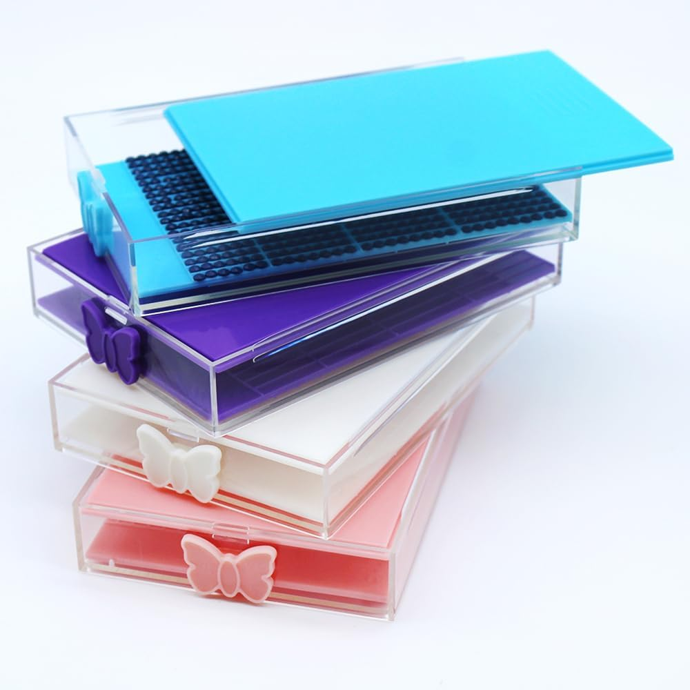 4 Set of Diamond Art Trays Kits for Adults, Finegood Diamond Art Accessories Diamond Art Storage Containers Tray Diamond Art Painting Kits Tools for DIY Art Crafts image number 3