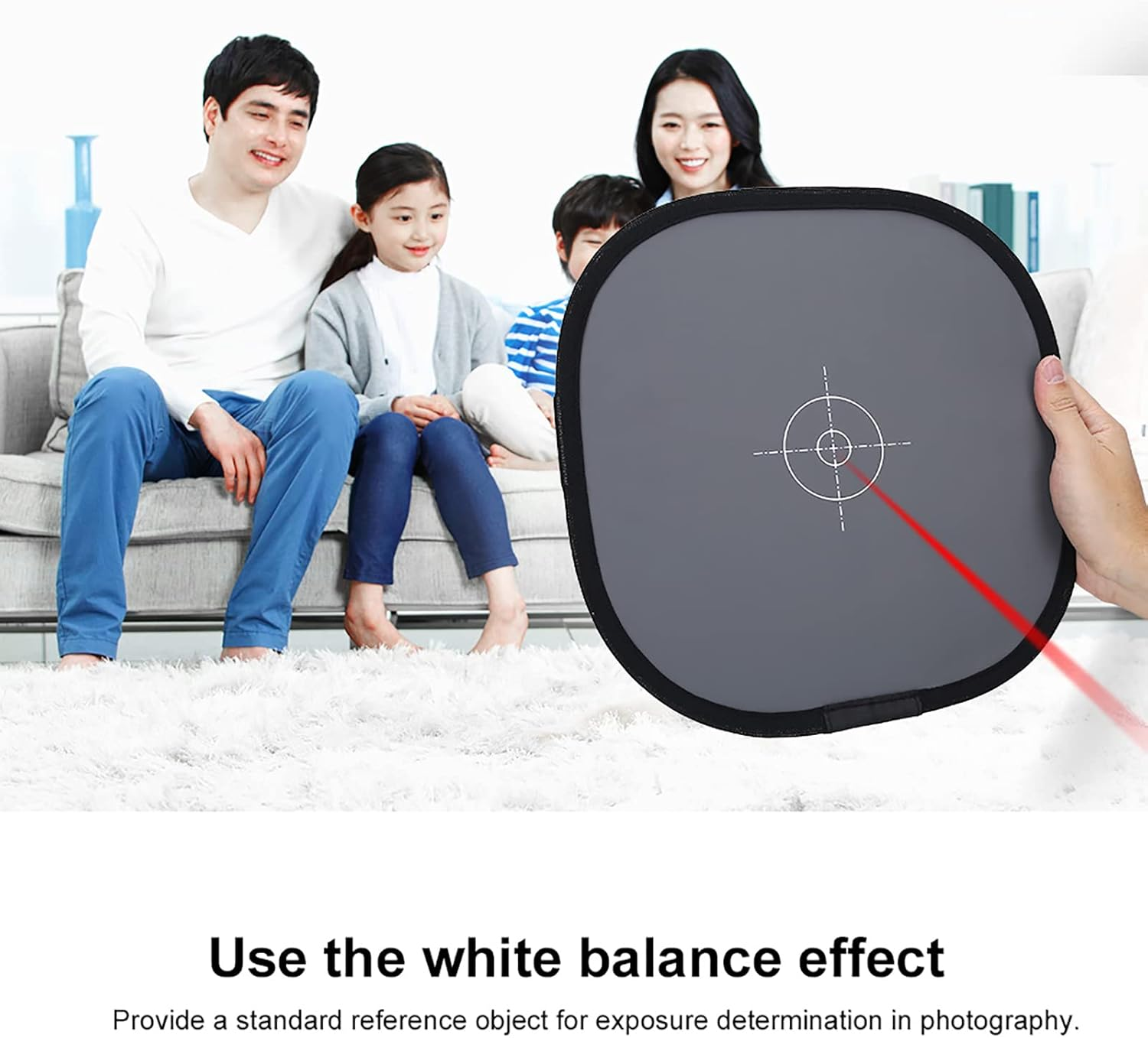 Joyzan Gray/White Balance Card, Double Sided 18% Gray Card and White Balance Disc Reference Reflector Grey Card with Carry Bag for Camera Photography image number 4