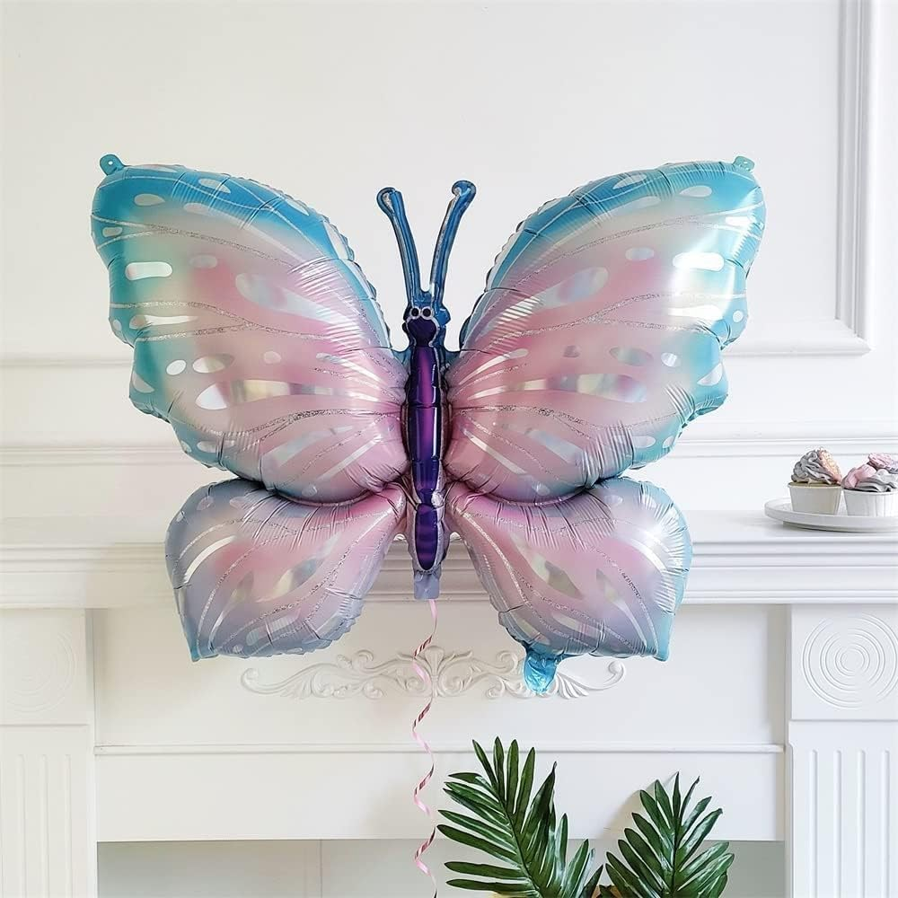 150 Pcs Butterfly Balloon Garland Butterfly Party Deorations Pink Purple Balloon Garland Butterfly Balloons Nude Macaron Pink Purple Blue Balloons Butterfly Birthday Decorations Wedding image number 4