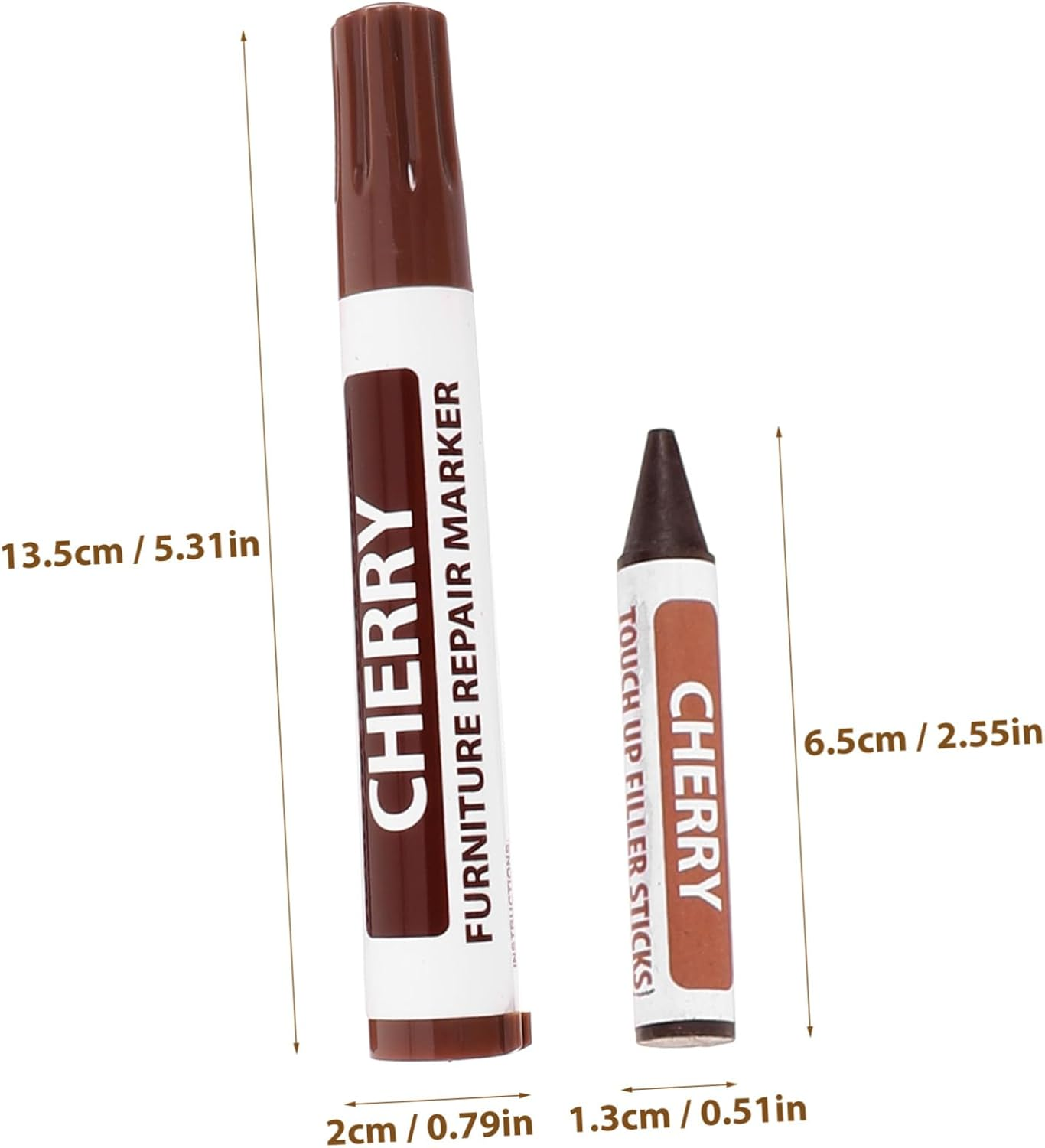 Amosfun Home Wooden Furniture Scratch Repair Kit 1 Set Multi-Colour Markers Convenient Drawing Pens Quick Repair for Floor and Furniture Scratches Accessories Included image number 3