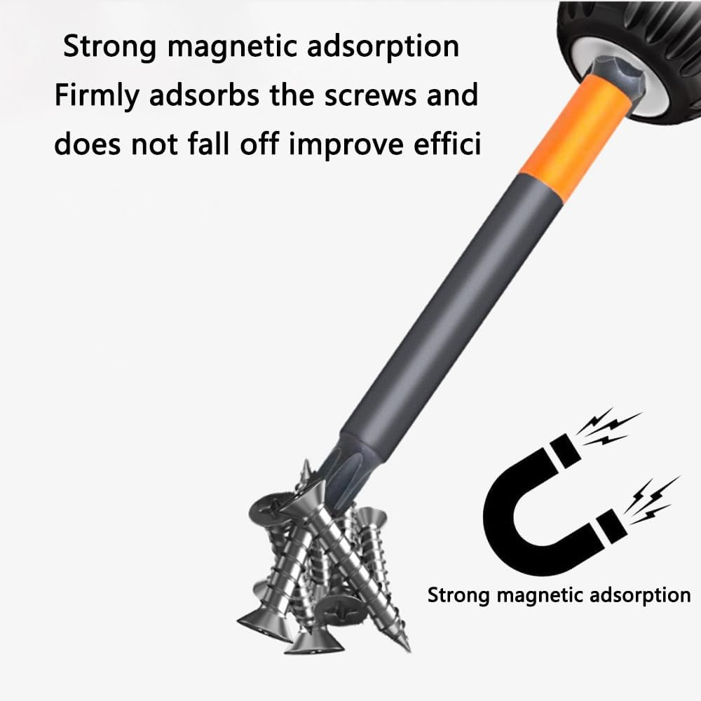 KEWAYO 10Pcs Screw Driver Bit Set,S2 Alloy Steel Magnetic 1/4 Inchollow Plum Blossom Head Screwdriver Set, for Home Automotive Repair T10, T15, T20, T25, T30, T40 image number 5