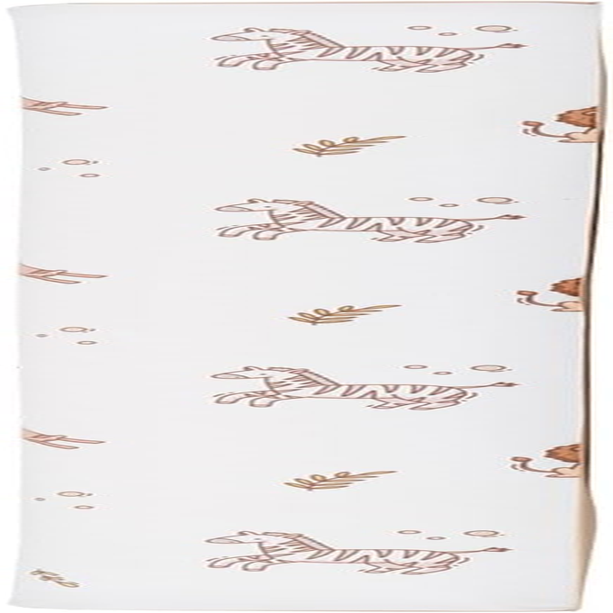 Wedge Changing Mat, Safari Zoo Animal Print Baby Changing Mat, anti Roll Waterproof Raised Edges Comfortable Cushioned 70 X 50 X 10Cm Wipe Clean Material image number 6