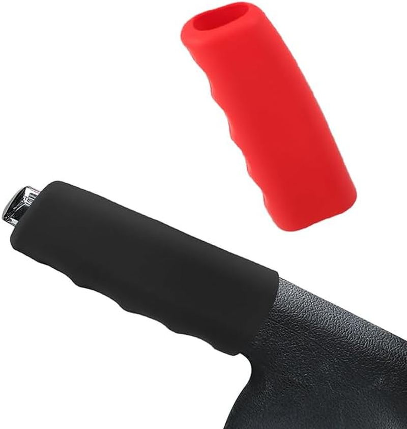 Silicone Car Hand Brake Cover & Gear Shift Knob Cover - Non-Slip Auto Protector, Soft Durable Silicone Sleeve for Vehicles, Easy Install Elegant Interior Trim Accessories - Red image number 6
