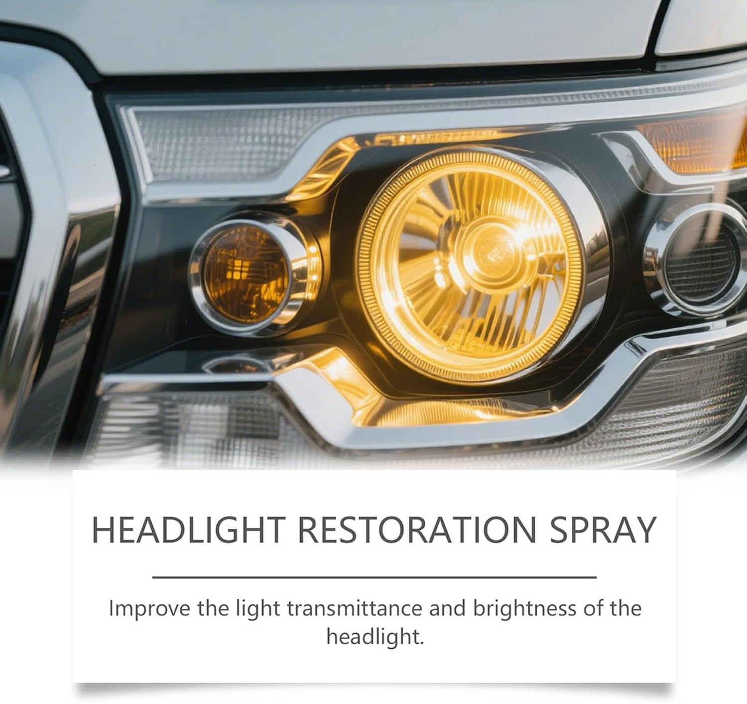 Nkmifeg Headlight Restorer Kit | 120Ml with Towel and Sponge Cleaner | Car Headlight Restoration Liquid | for Exterior Lamps Taillight Clarity Motorcycle Garage Automotive Truck image number 1