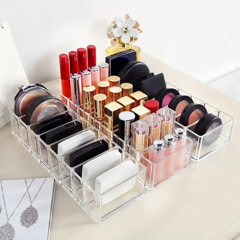 Beavorty Makeup Organiser for Vanity Multifunctional Storage Box Lipstick Organizer Box Eyeshadow Display Cases image number 1