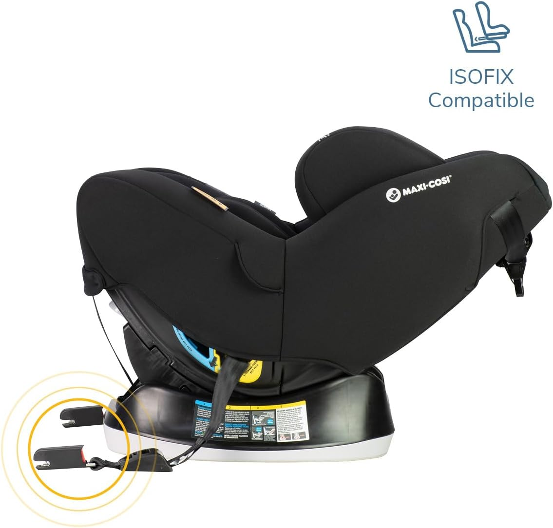 Maxi-Cosi Nova LX Convertible Car Seat -Onyx- Newborn to 4 Years, Extended Rearward Facing to 30 Months, Air Protect Technology, Wicking Fabric, ISOFIX Compatible, Plush Newborn Insert image number 2
