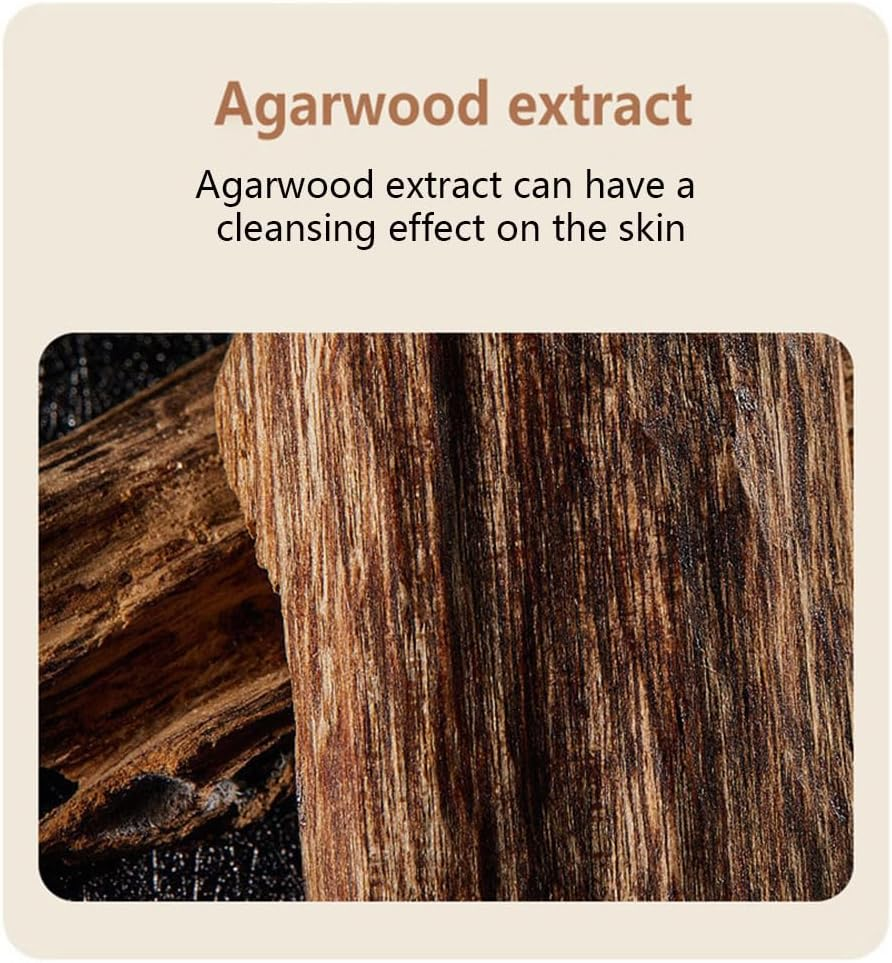 Agarwood Essential Oil Soap, Handmade Soap, Exfoliating, Cleansing, Bathing and Makeup Removal, Soothing Cleansing, Gentle & Clean Fragrance, Sulfur Spring Extract for Skin Issues-100G (Pack of 2 Bars) image number 4