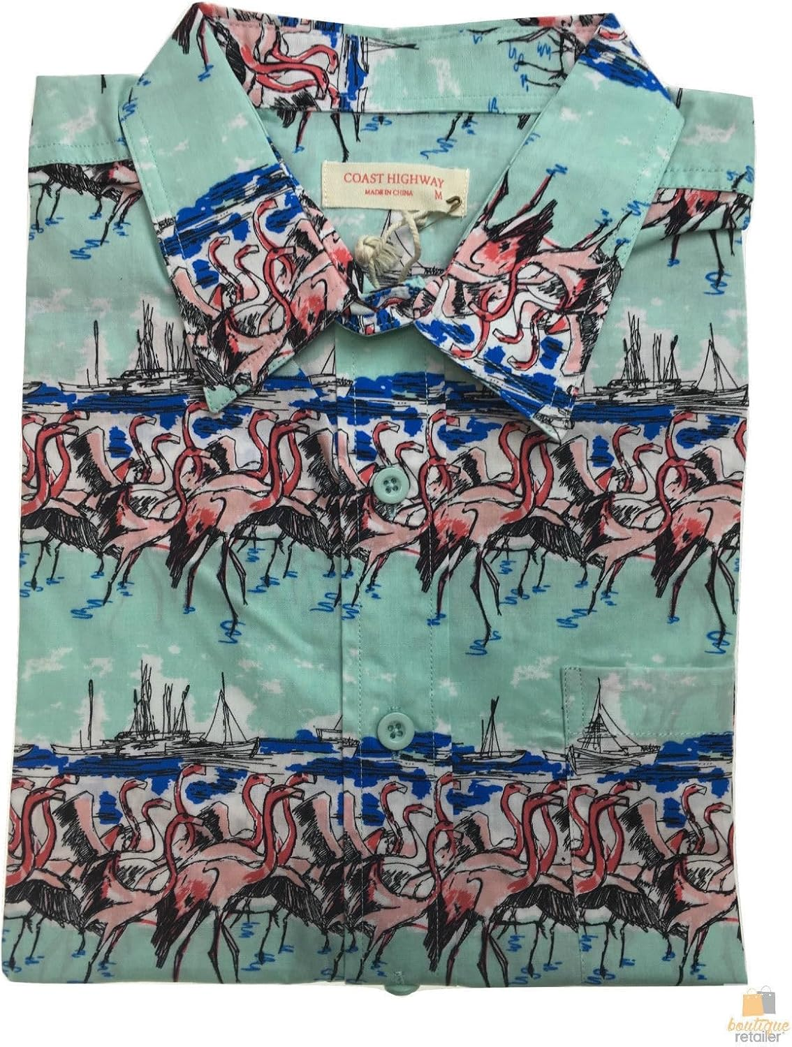 Men'S Hawaiian 100% Cotton Beach Tropical Summer Shirt image number 5