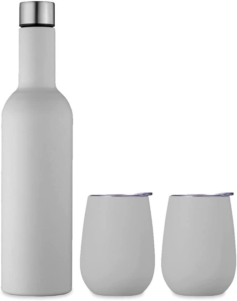 Avanti 13252 Double Wall Insulated Wine Traveller Set, Gunmetal