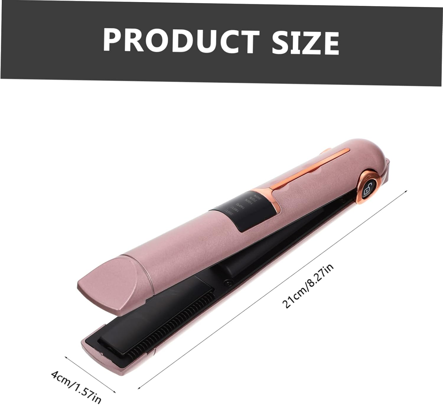 OATIPHO Straight Dual-Purpose Hair Styling Tool Curler Brush Travel Straightener Wide Plate Heat Resistant image number 4