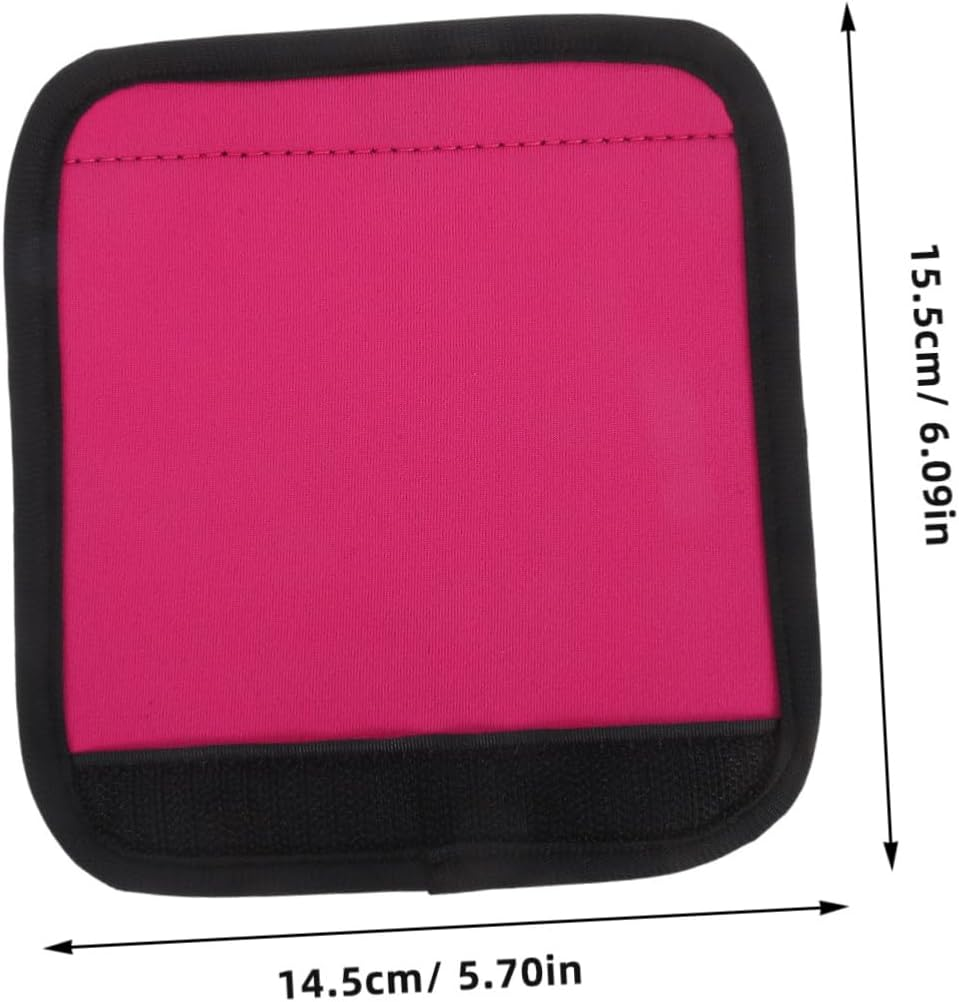 Baluue Luggage Handle Wraps Hand Protectors Soft Grip Suitcase Handle Covers Travel Accessories for Suitcases with Pink image number 4