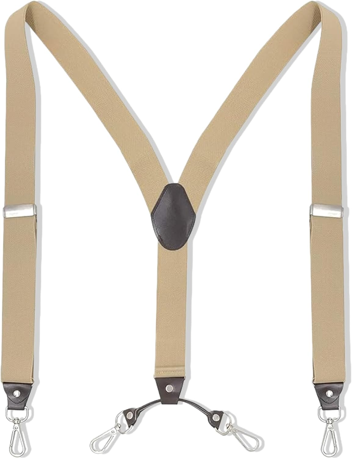 Vymoreon Men'S Suspenders with 4 Swivel Hooks for Heavy Duty, Big and Tall Mens Braces for Trousers