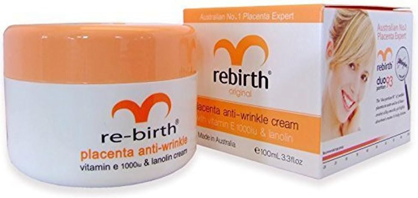 Lanopearl Rebirth Original Placenta Anti-Wrinkle Cream with Vitamin E & Lanolin 100Ml image number 4