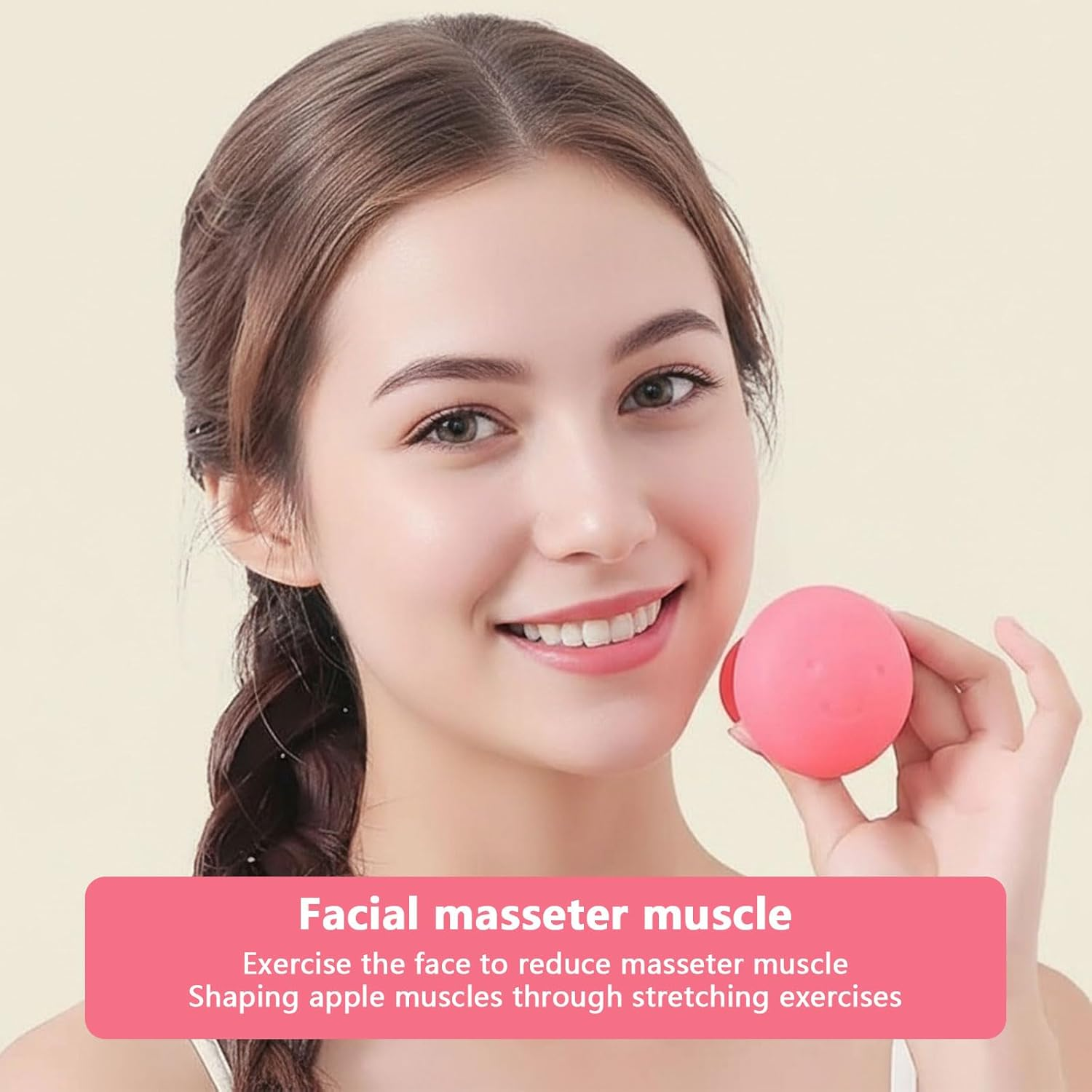 Face Exerciser & Jaw Trainer for Double Chin Reduction, Skin Tightening and Wrinkle Reduction - 22 X 62 X 35 Mm, 1 X Face Slimming Exerciser for Women and Men, Povtor image number 5