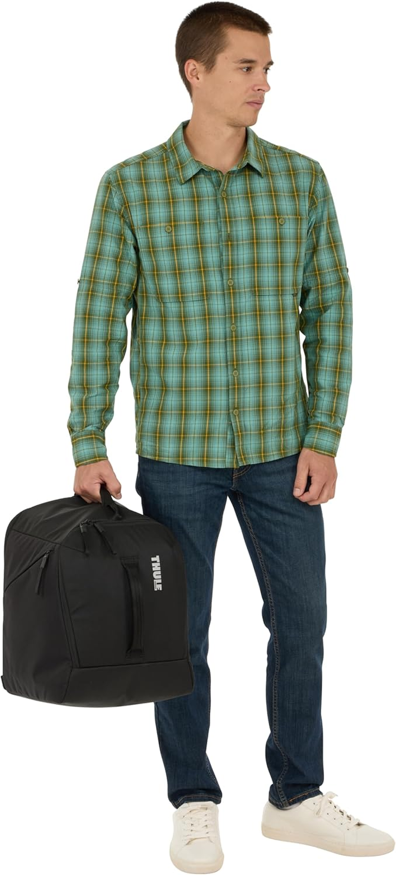 Thule Roundtrip 35L Ski & Snowboard Boot Bag, Fits US 13 Boots, Helmet & Glove Storage, Travel-Friendly, Attach to Ski Bag