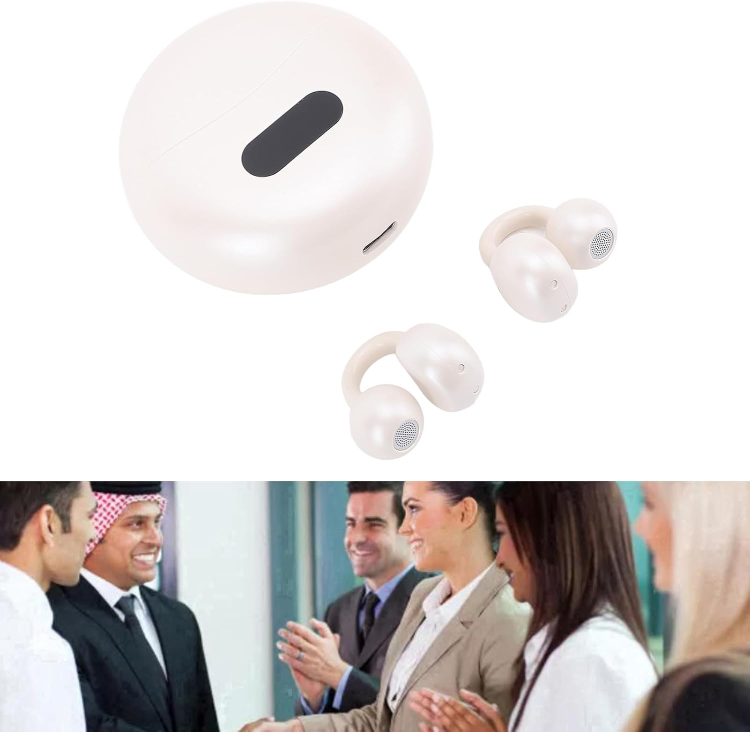 Marhynchus Smart Translator Earbuds Wireless Real Time Language Translator Earbuds Noise Cancelling Translator Device with Long Battery Life for Multi Language Conversations image number 3